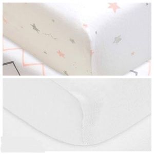 NEW American Baby Company (2) 100% Natural Cotton Jersey Knit Fitted Crib Sheet